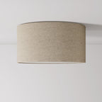 Deckenleuchte aus Stoff Medium – Made in Italy – Beige Wolle