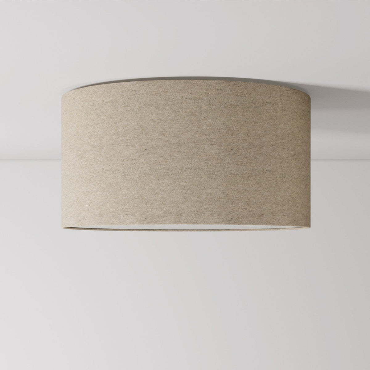 Deckenleuchte aus Stoff Medium – Made in Italy – Beige Wolle