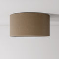 Deckenleuchte aus Stoff Medium - Made in Italy - Braune Wolle