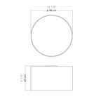 Deckenleuchte aus Stoff Medium – Made in Italy – Roter Feinstoff – Ansicht 7