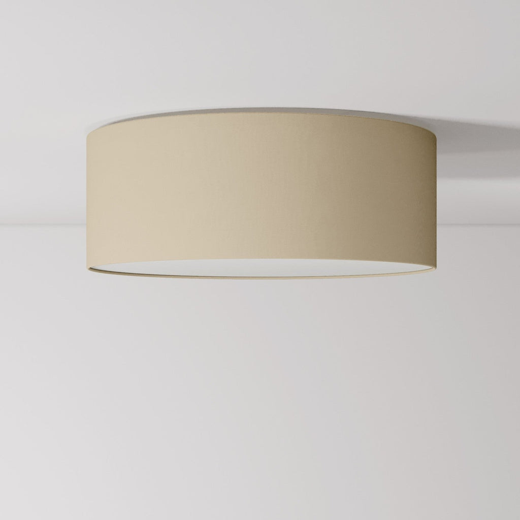 Deckenleuchte Medium Slim aus Stoff – Made in Italy – Arenal Tortora