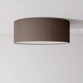 Deckenleuchte aus Stoff Medium Slim – Made in Italy – Camelot Braun
