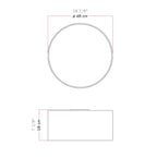 Deckenleuchte aus Stoff Medium Slim – Made in Italy – Wolle Sand – Ansicht 7