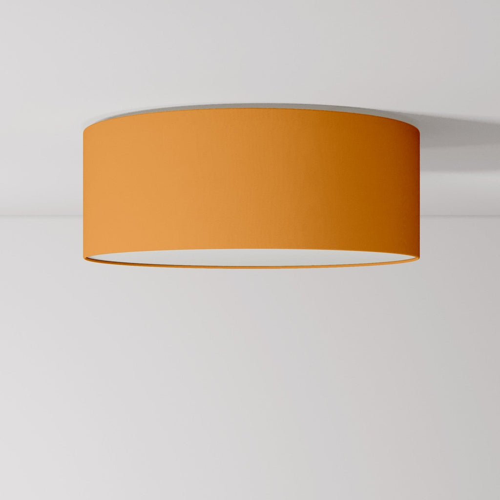 Deckenleuchte aus Stoff Medium Slim – Made in Italy – Teletta Mandarino