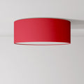 Medium Slim Stoff-Deckenleuchte – Made in Italy – Teletta Rot