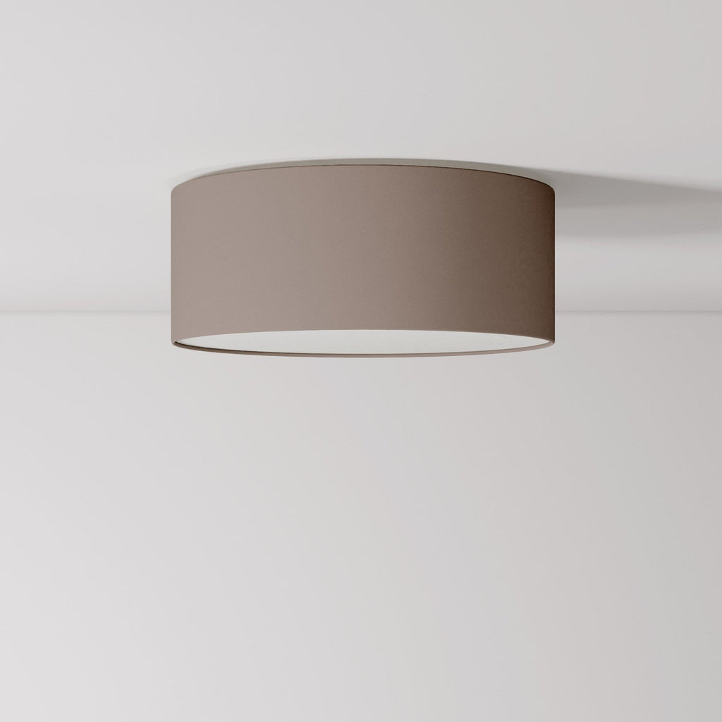 Stoff-Deckenleuchte Small Arenal Asche – Made in Italy