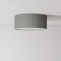 Deckenleuchte aus Stoff Small Camelot Grau – Made in Italy