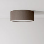Stoff-Deckenleuchte Small Camelot Braun - Made in Italy