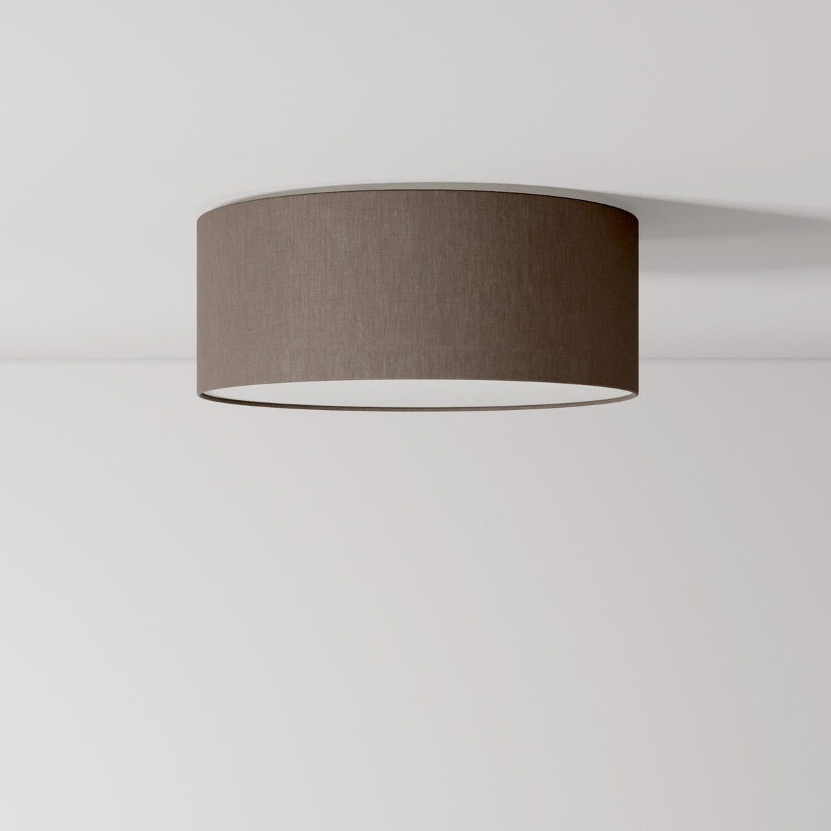 Stoff-Deckenleuchte Small Camelot Braun - Made in Italy