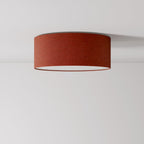 Deckenleuchte aus Stoff Small – Made in Italy – Wolle Arancione