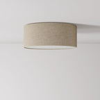 Deckenleuchte aus Stoff Small – Made in Italy – Beige Wolle