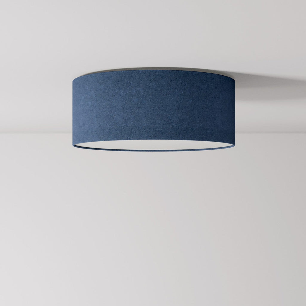 Deckenleuchte aus Stoff Small - Made in Italy - Blaue Wolle
