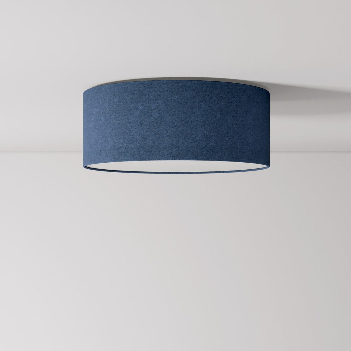 Deckenleuchte aus Stoff Small - Made in Italy - Blaue Wolle