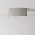 Stoff-Deckenleuchte Small - Made in Italy - Hellgraue Wolle