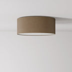 Deckenleuchte aus Stoff Small – Made in Italy – Wolle Braun