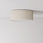 Deckenleuchte Small aus Stoff – Made in Italy – Woll-Sand
