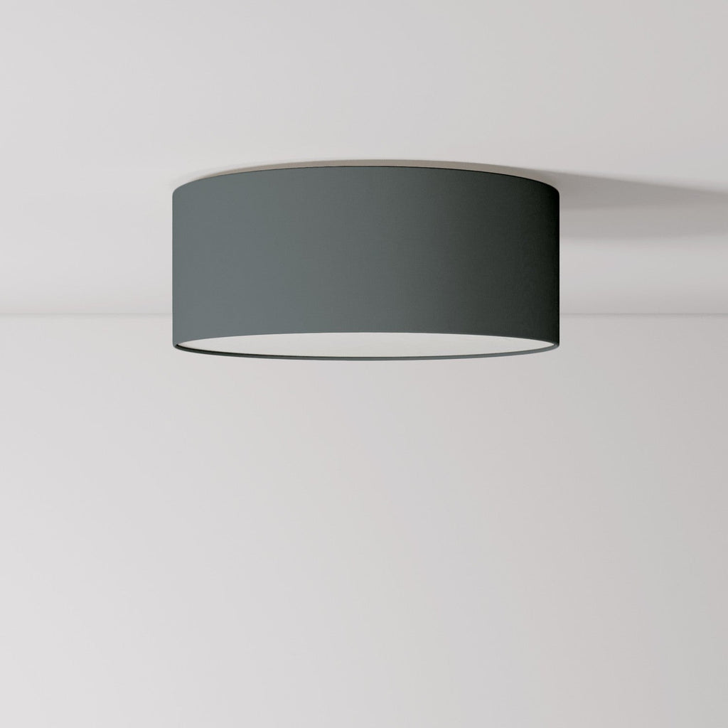 Deckenleuchte aus Stoff Small – Made in Italy – Dunkelgrauer Stoff