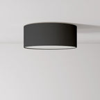 Deckenleuchte aus Stoff Small Teletta Anthrazit – Made in Italy