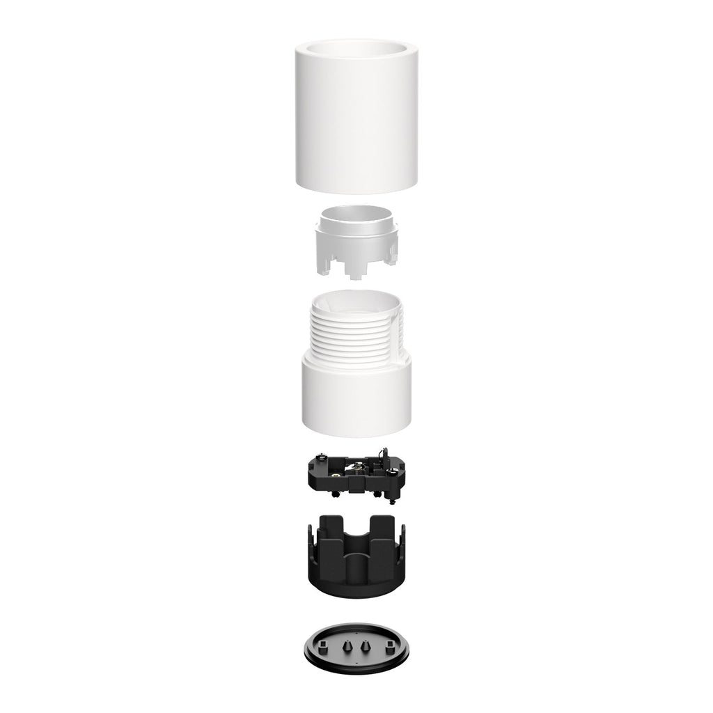 Lampenfassungen E27 Weiß für Wand oder Decke – Wasserdicht IP44 – Ansicht 4