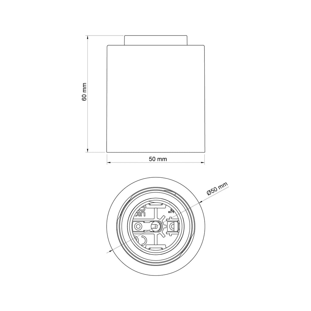 Lampenfassungen E27 Weiß für Wand oder Decke – Wasserdicht IP44 – Ansicht 5