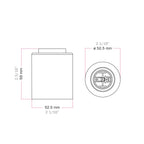 E27 Lampenfassung aus Metall für Wand oder Decke – Satin-Kupfer – Ansicht 5