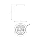 E27-Lampenfassung Schwarz für Wand oder Decke – Wasserdicht IP44 – Ansicht 5