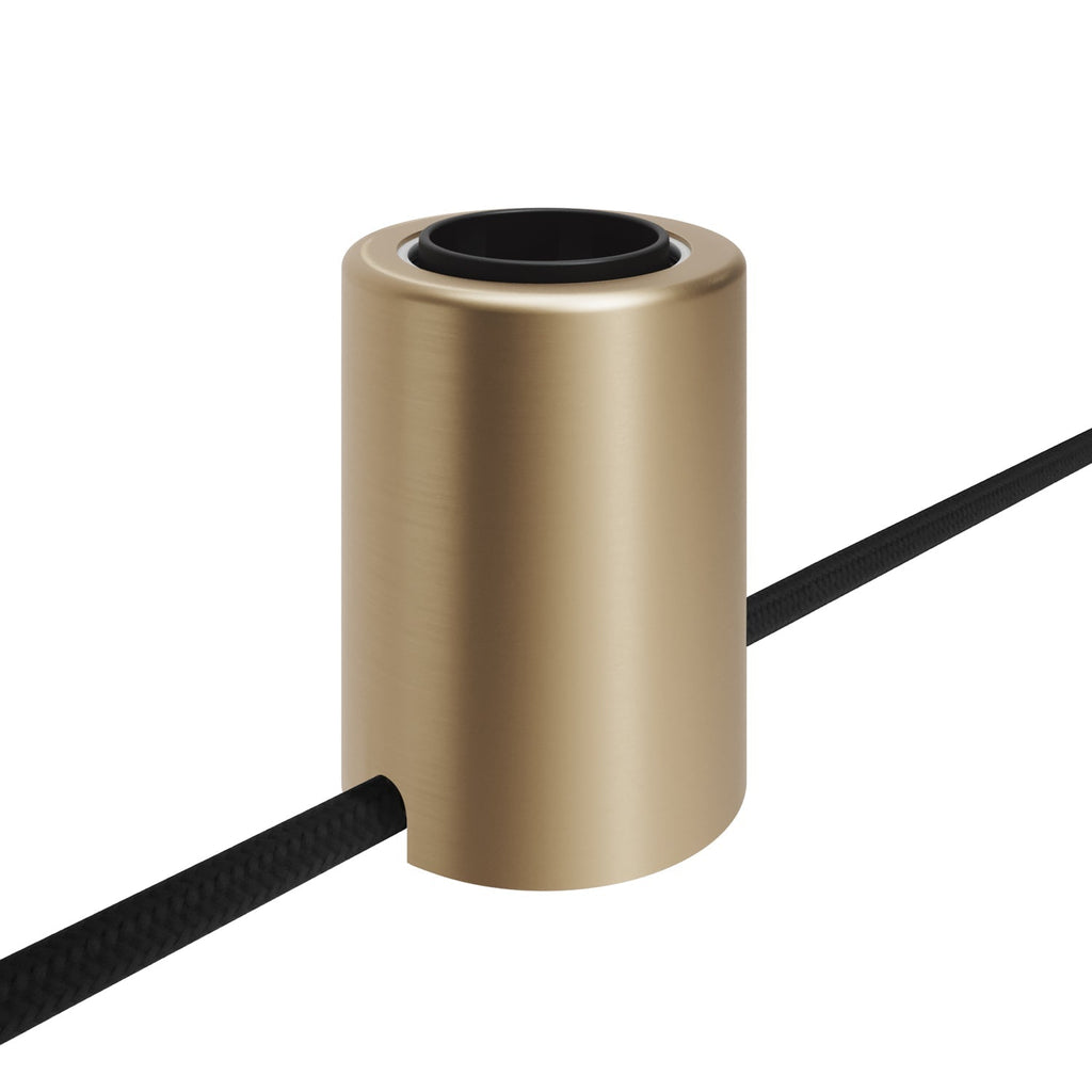 Spostaluce E27 Lampenfassung aus Metall für Wand oder Decke – Mattbronze