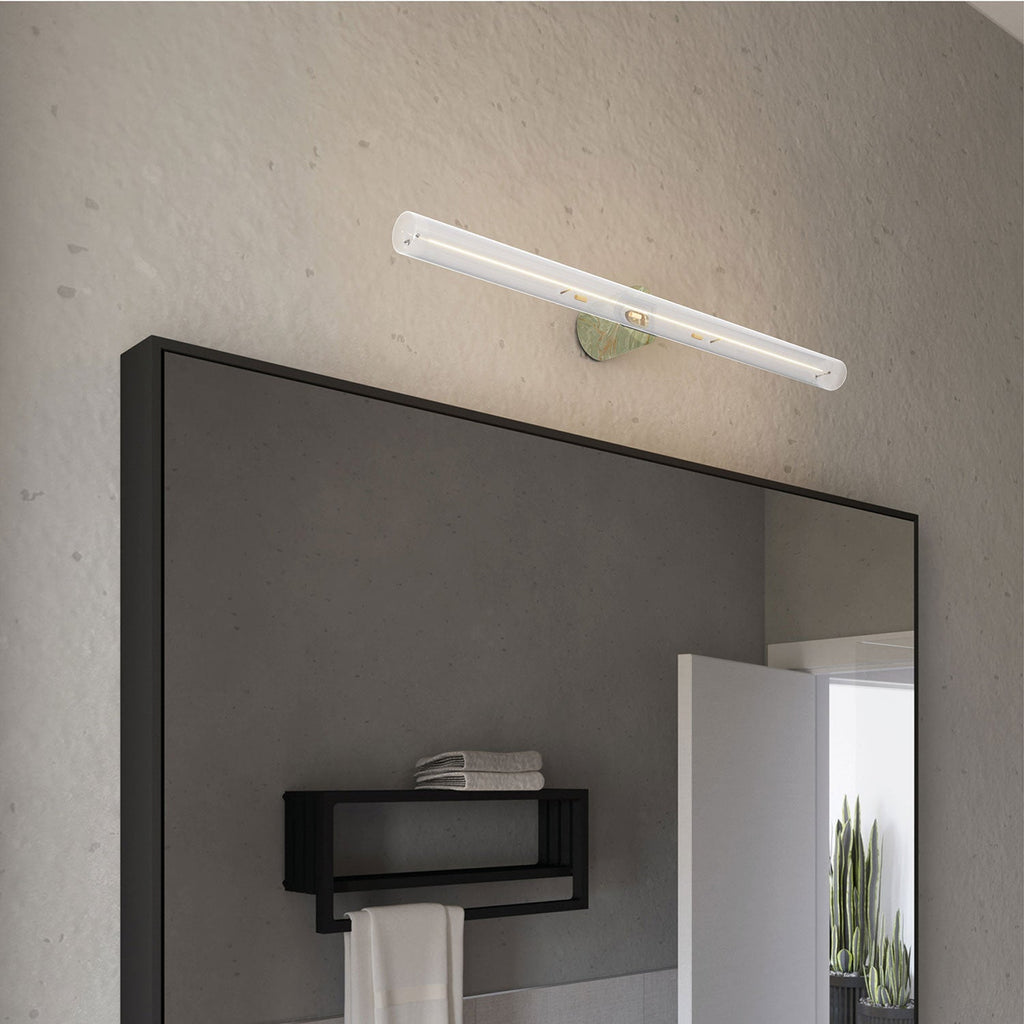 Lampenfassungen esse14 für Wand oder Decke mit S14d-Sockel – Wasserdicht IP44 – Effekt Green Marble – Ansicht 5