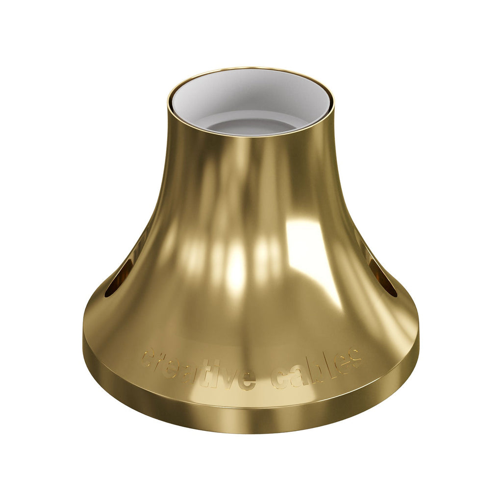 Metallisierter E27 Lampenhalter für Wand- oder Deckenmontage – Gold