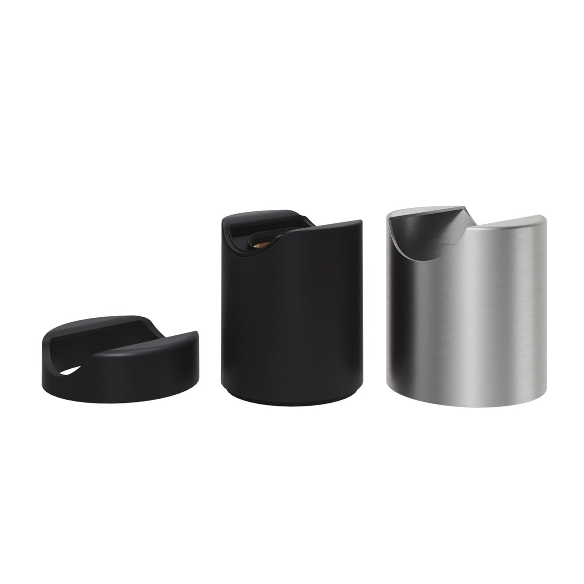 Metall-Lampenfassung S14d für Wand oder Decke – Satin Titan – Ansicht 2