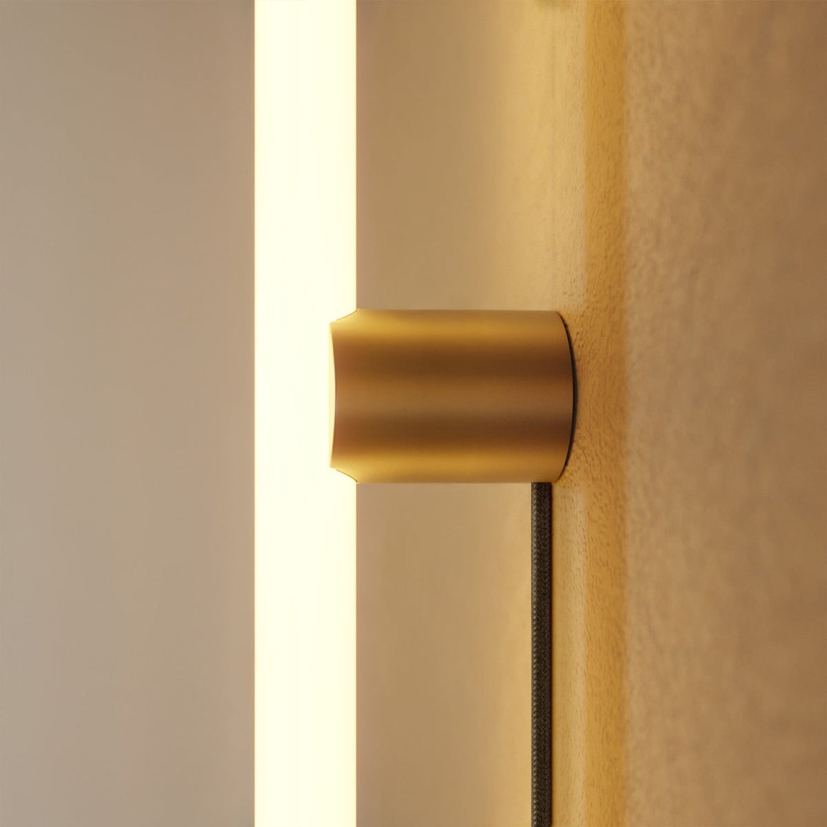 S14d-Fassung Spostaluce zur Wand- oder Deckenmontage aus Metall – Satiniertes Bronze – Ansicht 4