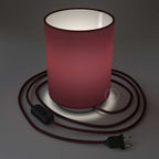 Posaluce aus Metall mit Lampenschirm Zylinder Teletta Bordeaux - Teletta bordeaux – Ansicht 2