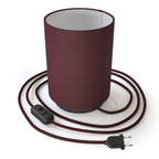 Posaluce aus Metall mit Lampenschirm Zylinder Teletta Bordeaux - Teletta bordeaux