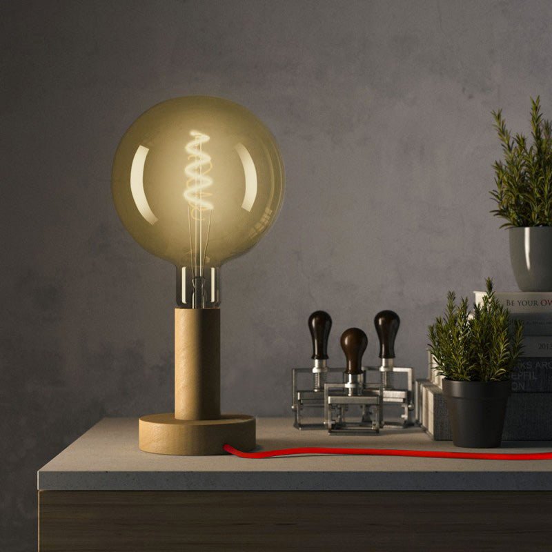 Posaluce – Tischlampe aus Holz Large – Neutral – Ansicht 2