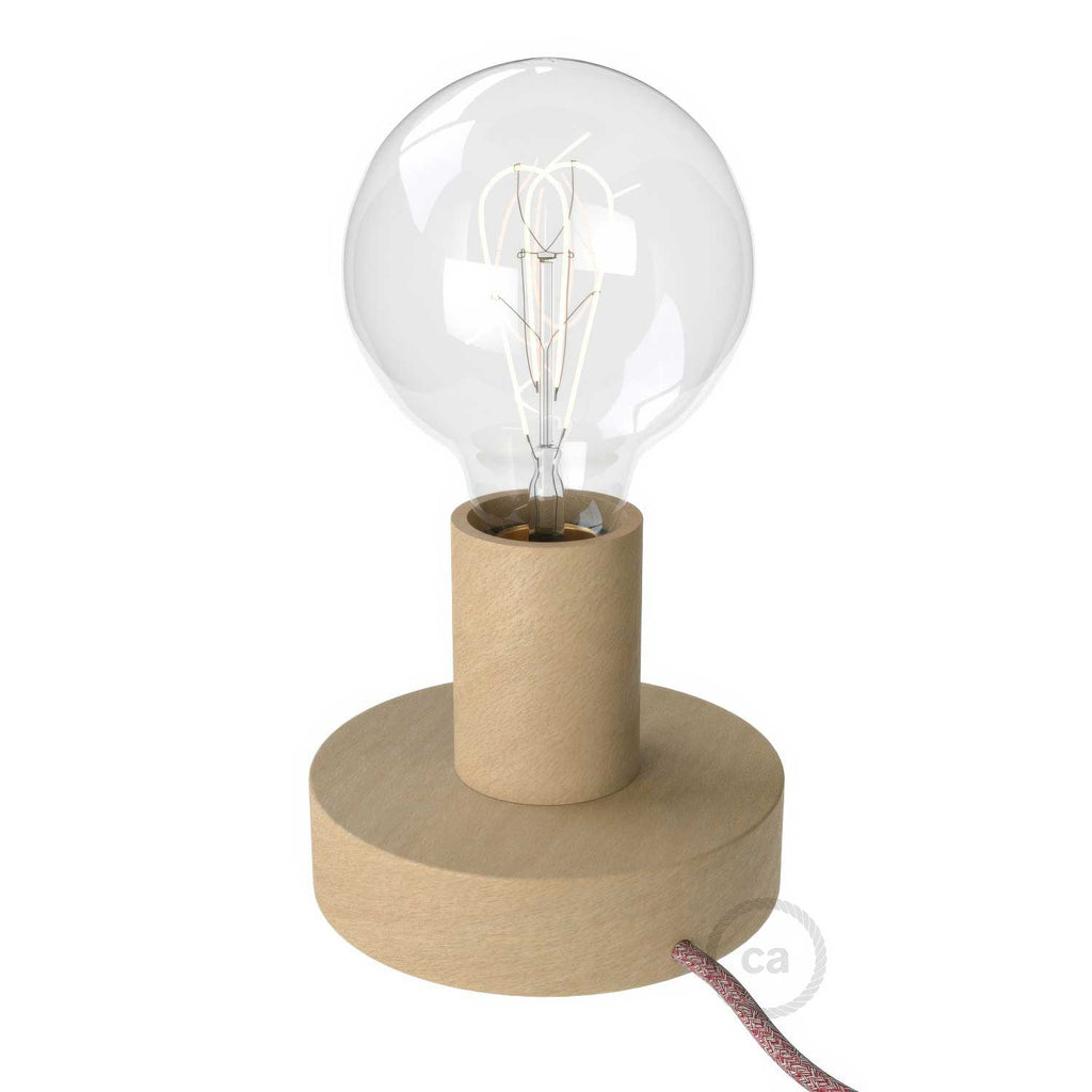 Posaluce – Tischleuchte Holz Small – Neutral