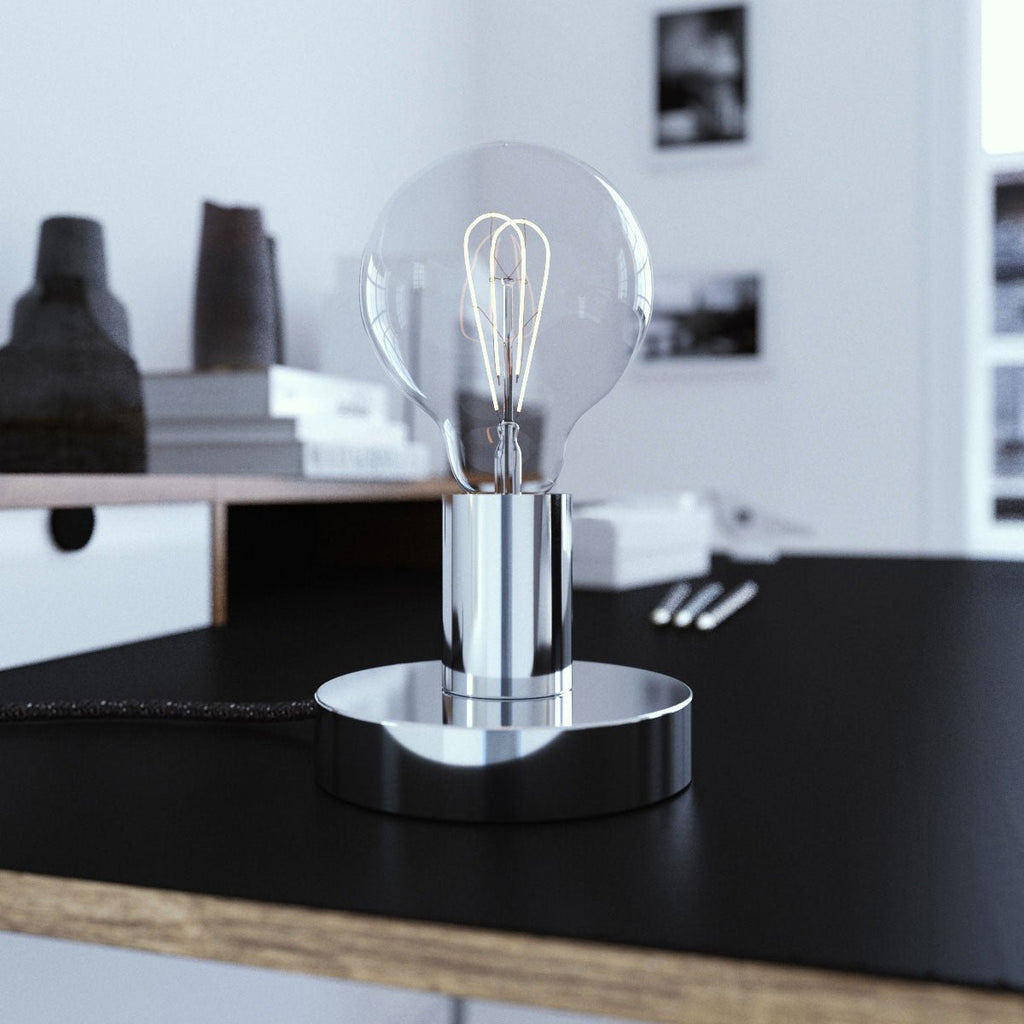 Posaluce – Tischlampe aus Metall – Chrom – Ansicht 2