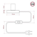 Posaluce – Tischlampe aus Metall – Chrom – Ansicht 4