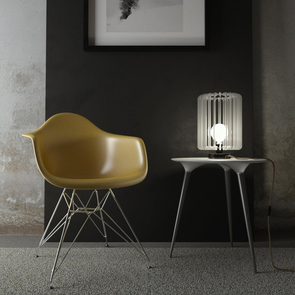Posaluce für Lampenschirm – Tischlampe aus Metall – Schwarz Perle – Ansicht 2