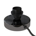 Posaluce für Lampenschirm – Tischlampe aus Metall – Schwarz Perle