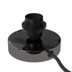 Posaluce für Lampenschirm – Tischlampe aus Metall – Schwarz Perle