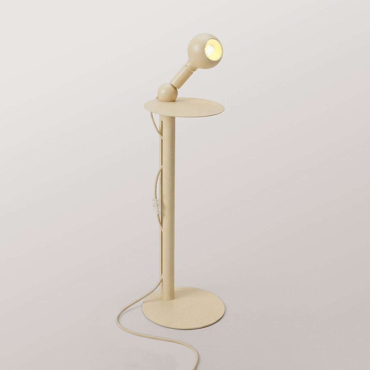 Rocco - Stehlampe mit Glühbirne Camo - Creme