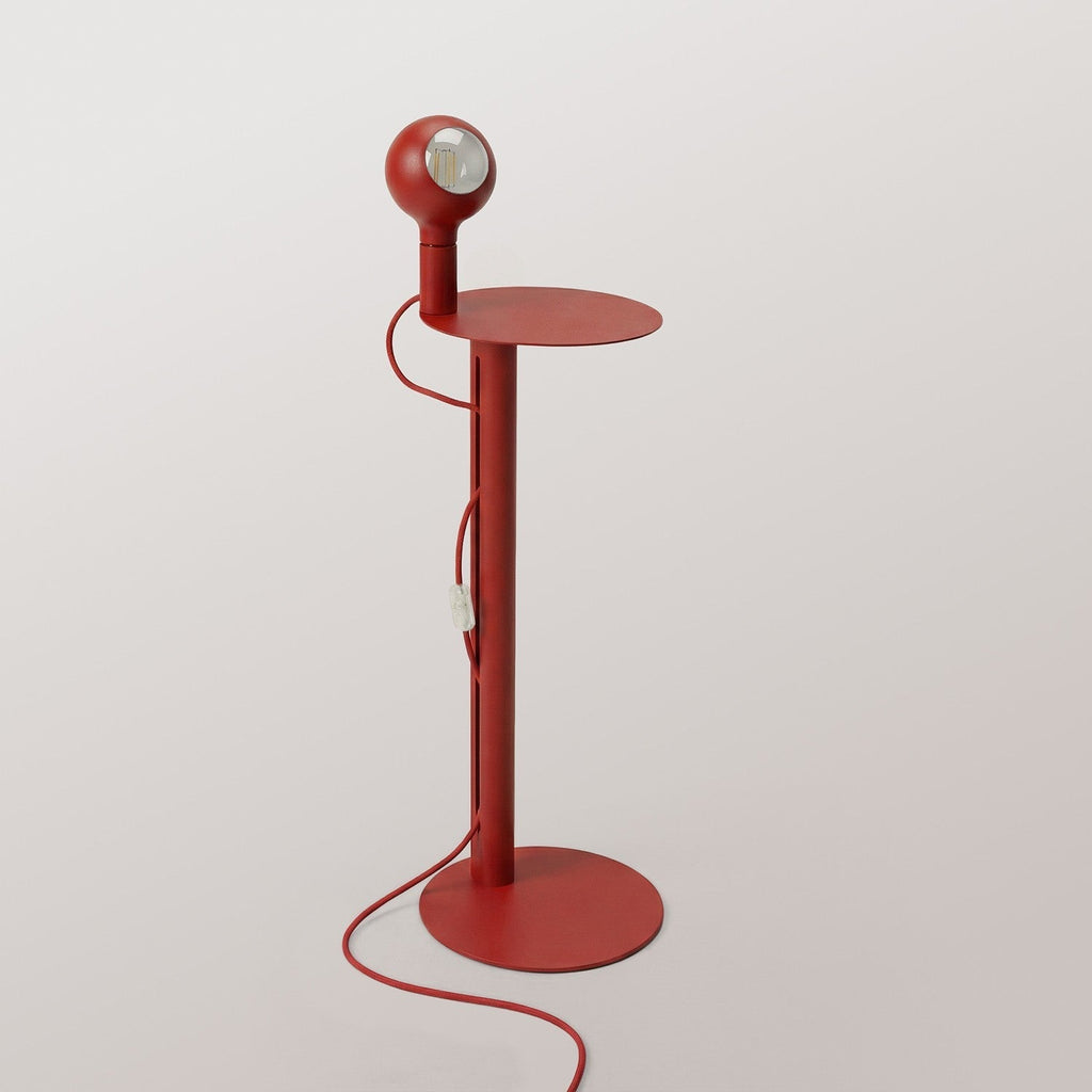 Rocco - Stehlampe mit Glühbirne Camo - Rot – Ansicht 5