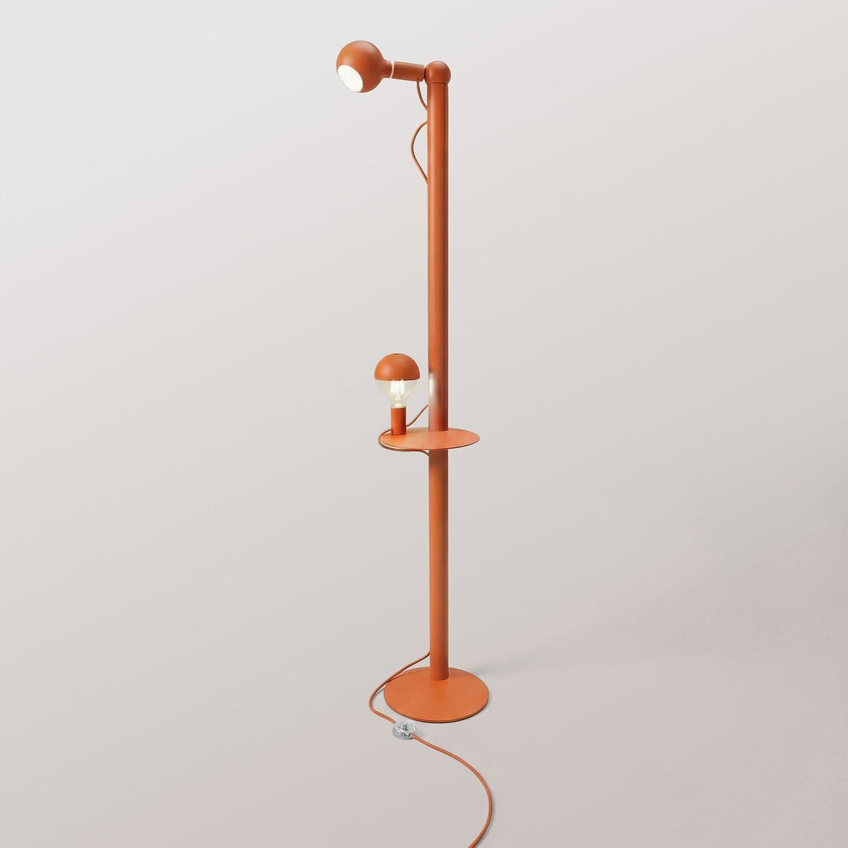 Rocco XXL - Stehlampe mit Glühbirne Maria und Camo - Orange
