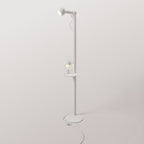 Rocco XXL - Stehlampe mit Glühbirne Maria und Camo - Weiß