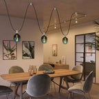 Holzrosette für Kettenpendelleitung und Filé-System. Made in Italy - Weiß – Ansicht 7