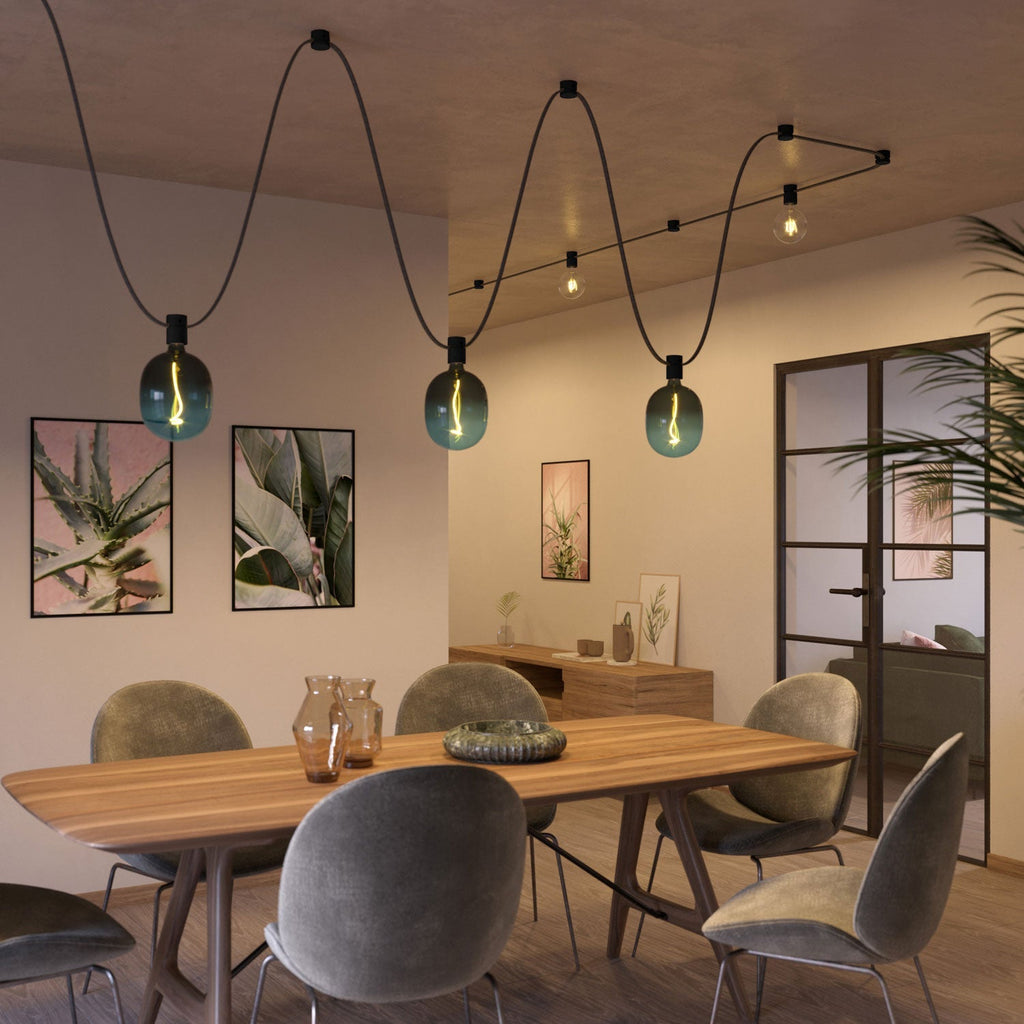 Holz Baldachin für Kettenkabel und Filé-System. Made in Italy - Schwarz – Ansicht 7