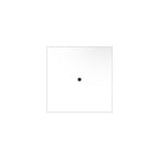 Rose-One Baldachin Quadrat, 200 mm mit 1 Loch und 4 seitlichen Löchern – Mattweiß – Ansicht 3
