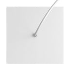 Rose-One Baldachin Quadrat, 200 mm mit 1 Loch und 4 seitlichen Löchern – Mattweiß – Ansicht 2