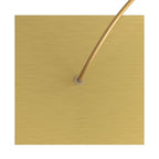 Lampenbaldachin Rose-One quadratisch, 200 mm mit 1 Loch und 4 seitlichen Löchern - Dibond satiniertes Messing – Ansicht 2