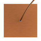 Lampenbaldachin Rose-One quadratisch, 200 mm mit 1 Loch und 4 seitlichen Löchern – Dibond Kupfer satiniert – Ansicht 2